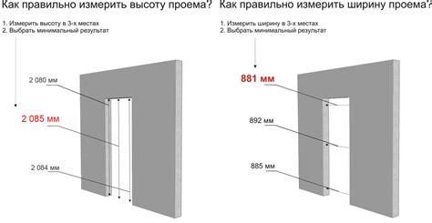 Измерьте размеры дверного проема