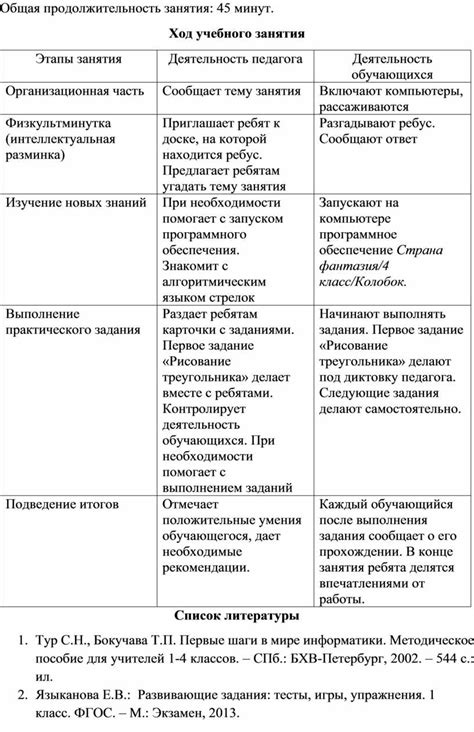 Изучение основных стрелок