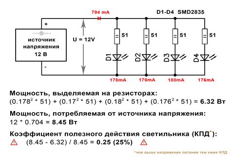 Изучение схемы подключения светодиода