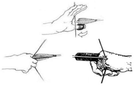 Изучение техники натяжения тетивы на луке