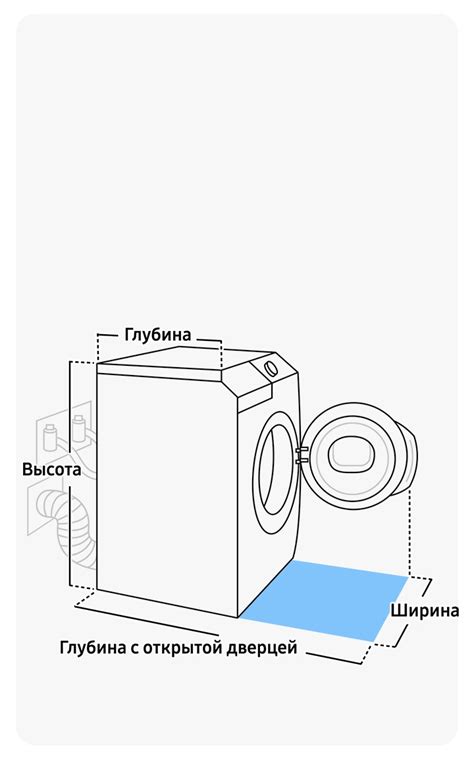 Изучите размеры стиральной машины