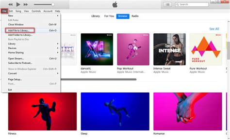 Импортируем музыку в библиотеку iTunes