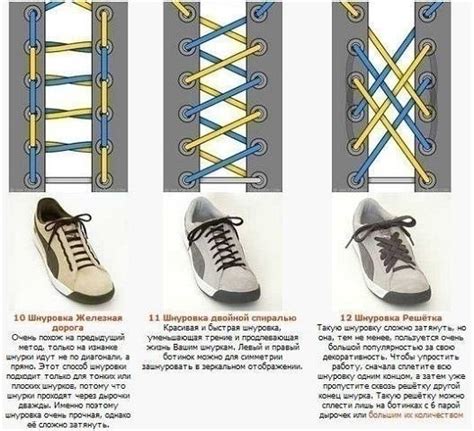 Индивидуальные способы завязывания шнурков