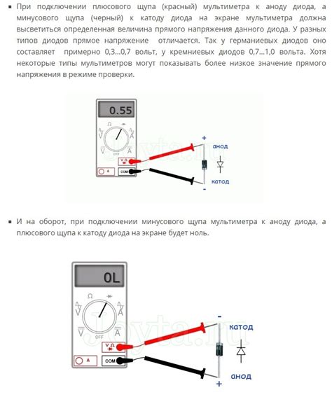 Инструкция: как проверить работоспособность диода Т4512