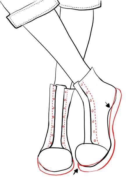 Инструкция для новичков: Как нарисовать кроссовки