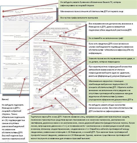 Инструкция по заполнению европротокола