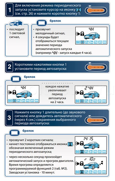 Инструкция по настройке таймера автозапуска Starline Е90