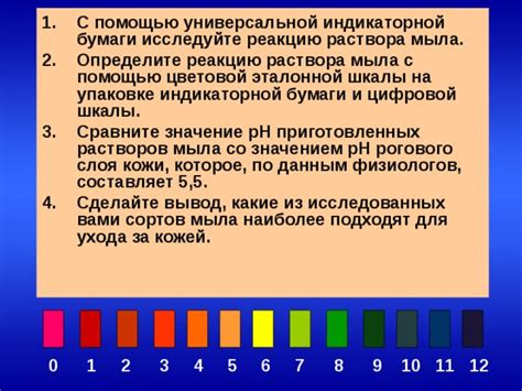 Инструкция по определению pH раствора с помощью индикаторной бумажки