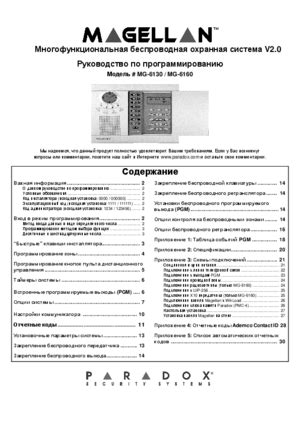 Инструкция по программированию