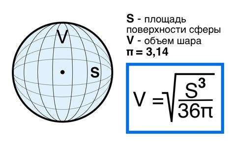 Инструкция по расчету объема шара