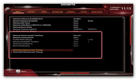 Инструкция по увеличению напряжения оперативной памяти в BIOS Gigabyte