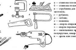 Инструменты для изготовления тумбочки