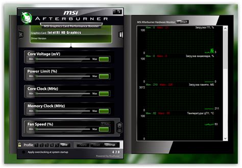 Инструмент MSI Afterburner