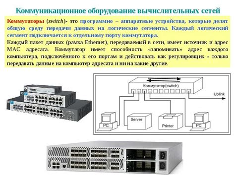 Инфраструктура передачи данных: сетевые коммутаторы и маршрутизаторы