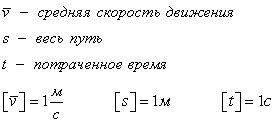 Использование графиков для определения средней скорости