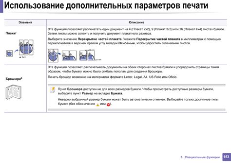 Использование дополнительных параметров