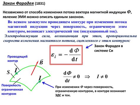 Использование закона Фарадея