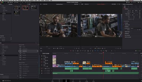 Использование ключевых кадров для звуковых эффектов в DaVinci Resolve