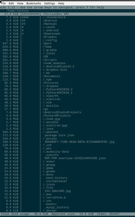 Использование команды df для получения информации о свободном месте на диске