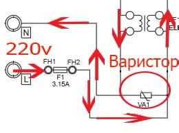 Использование мультиметра для проверки варистора