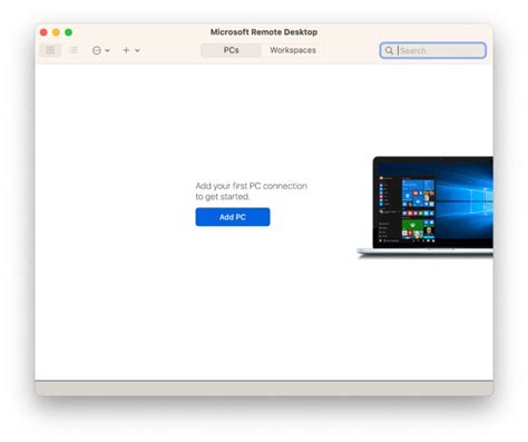 Использование приложения Microsoft Remote Desktop на iPhone