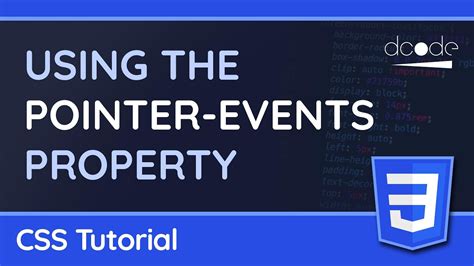 Использование свойства pointer-events