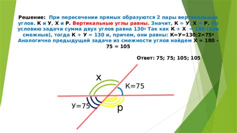 Использование смежности углов