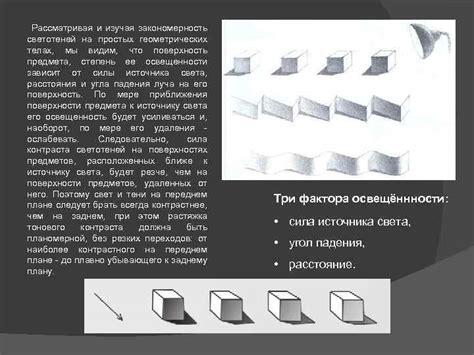 Использование теней и светотеней