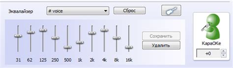 Использование эквалайзера для усиления голоса