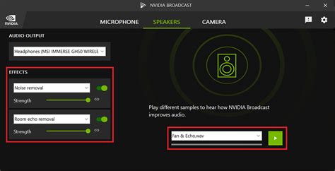 Использование эффектов в NVIDIA Broadcast для улучшения видео