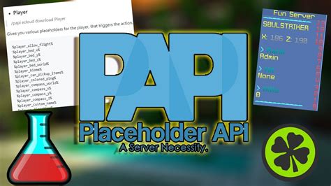 Использование PlaceholderAPI в игре