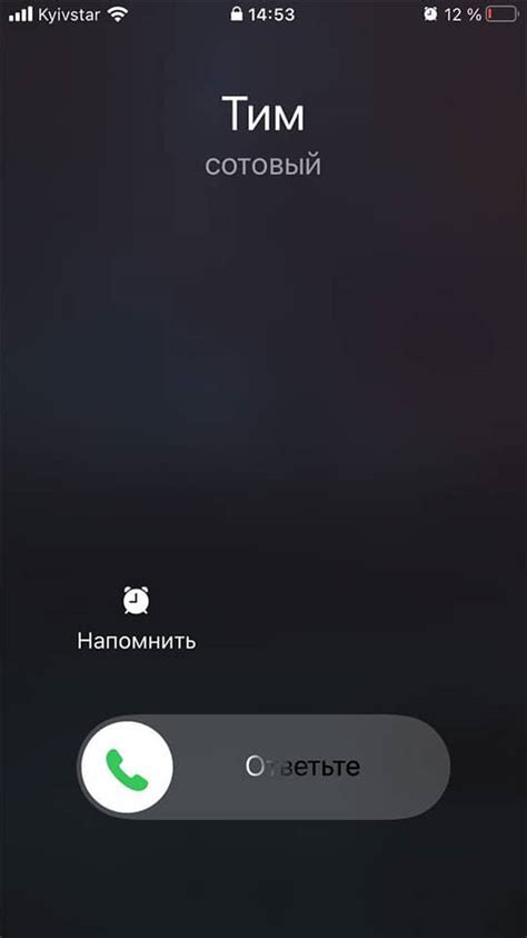 Использование Siri для сброса звонка на iPhone 11 Pro