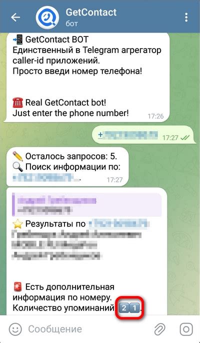 Использование getcontact без установки