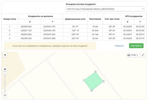 Используем полученные координаты