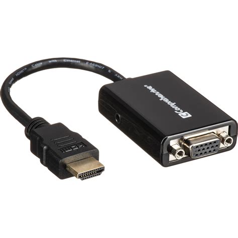 Используйте адаптер VGA-HDMI