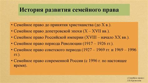 История семейного права в период Средневековья