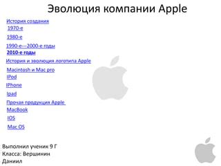 История создания символа Apple