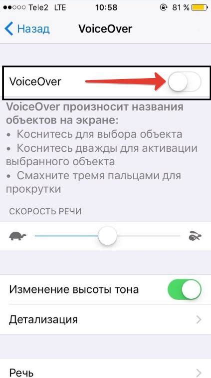 Как активировать функцию voice over на iPhone