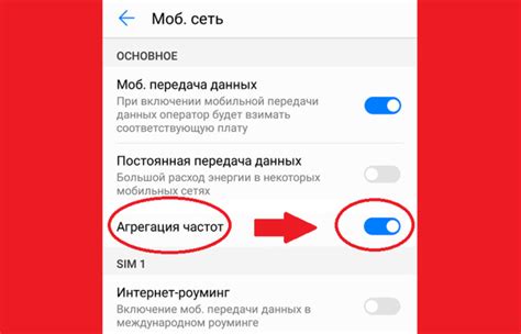 Как включить агрегацию частот на iPhone