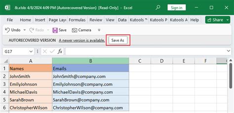 Как восстановить потерянные данные в Excel