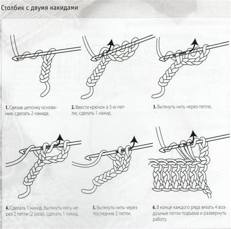 Как вязать петлю подъема крючком
