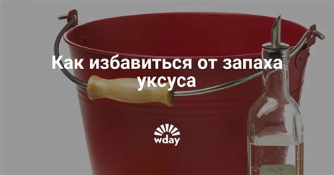 Как избавиться от запаха уксуса?