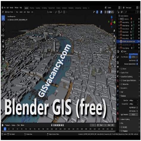 Как интегрировать геоинформацию в Blender GIS