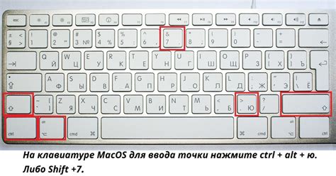 Как использовать клавишу точки на клавиатуре MacBook для других функций