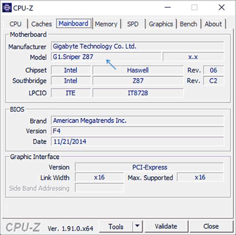 Как использовать BIOS для определения модели материнской платы CMD