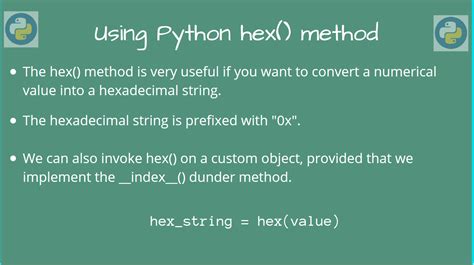 Как использовать hex в Python