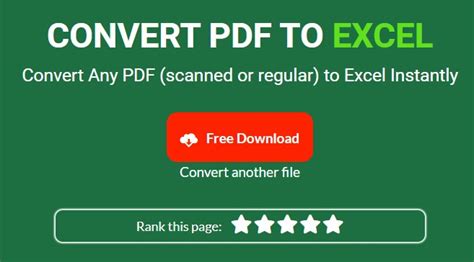 Как конвертировать PDF в Excel