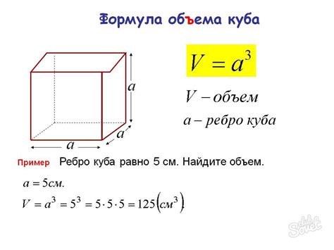 Как найти объем куба