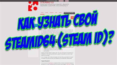 Как найти свой steamid64: подробная инструкция