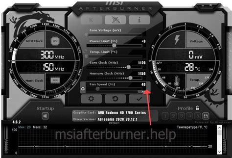 Как настроить скорость вентиляторов в MSI Afterburner